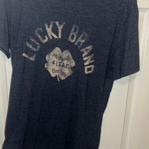 Lucky Brand Dark Gray Short Sleeve Tee